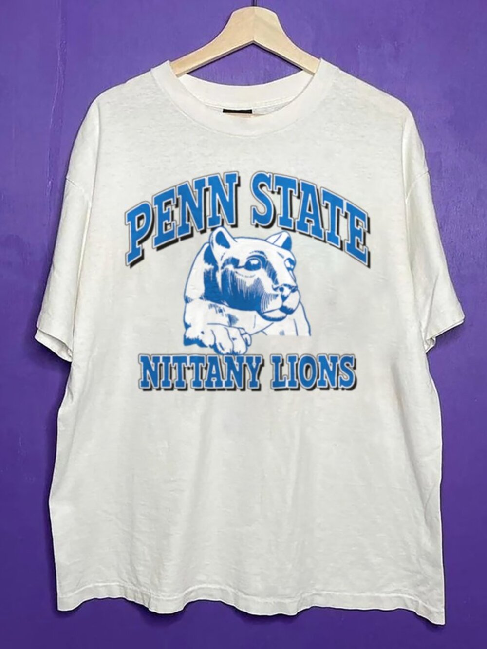 Vintage 90’s Penn State Nittany Lions Football Crewneck Shirt, Retro NCAA Shirt
